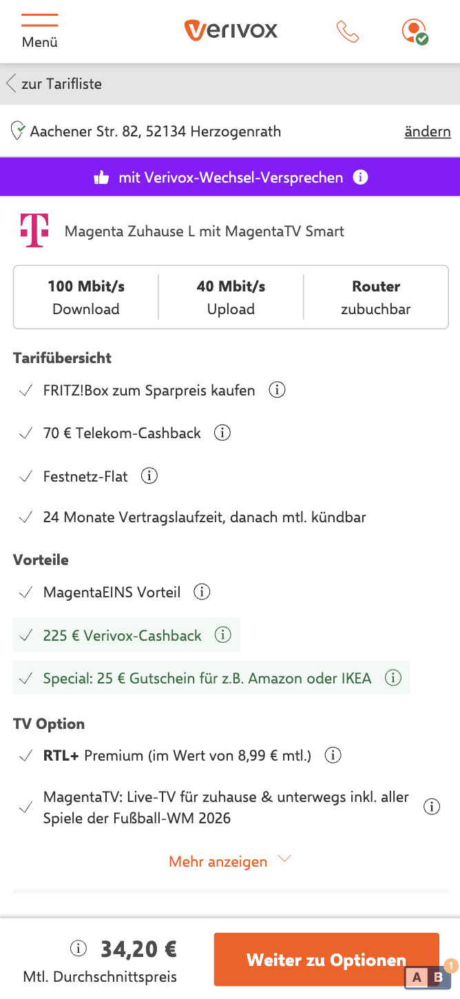 Offer Page Control Mobile